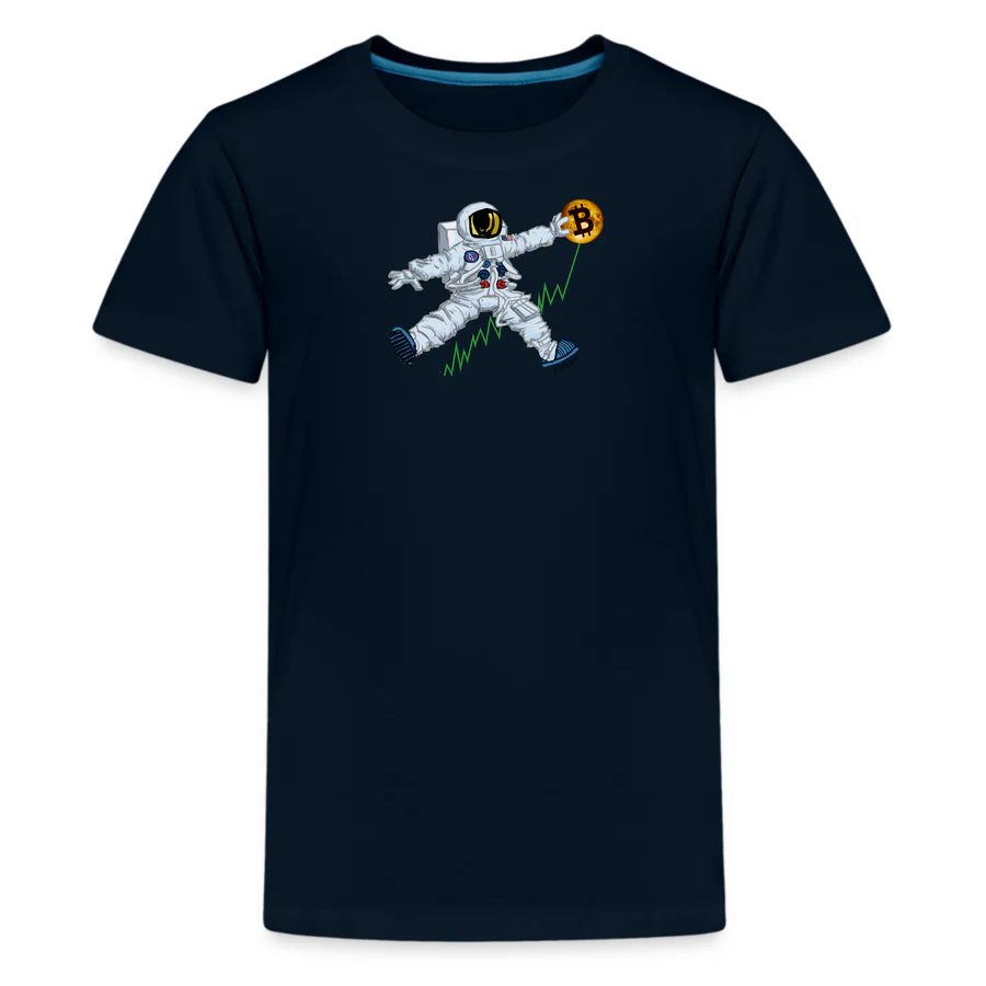 bitcoin to the moon youth t shirt